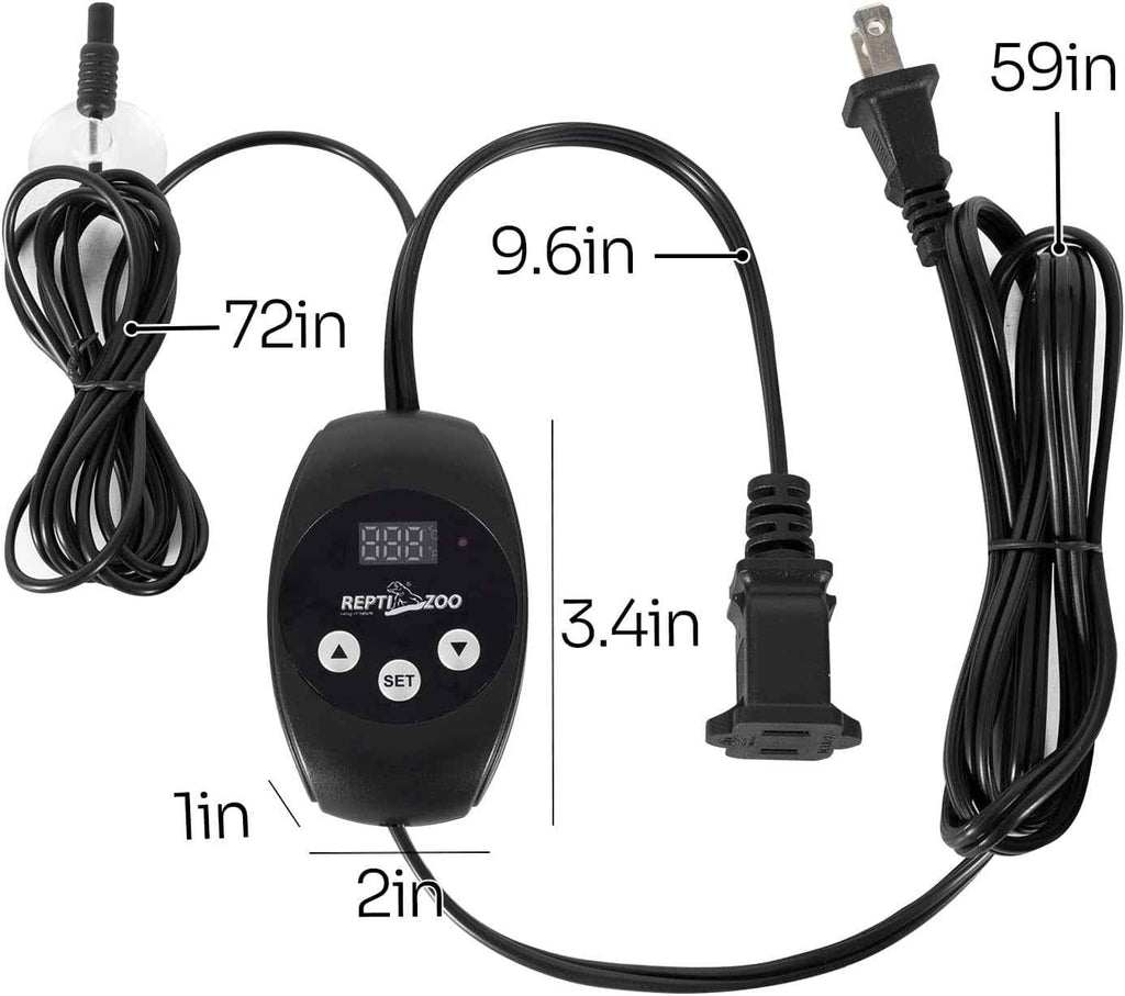 Reptile Thermostat PID Dimming Controller 300W Heat Lamp