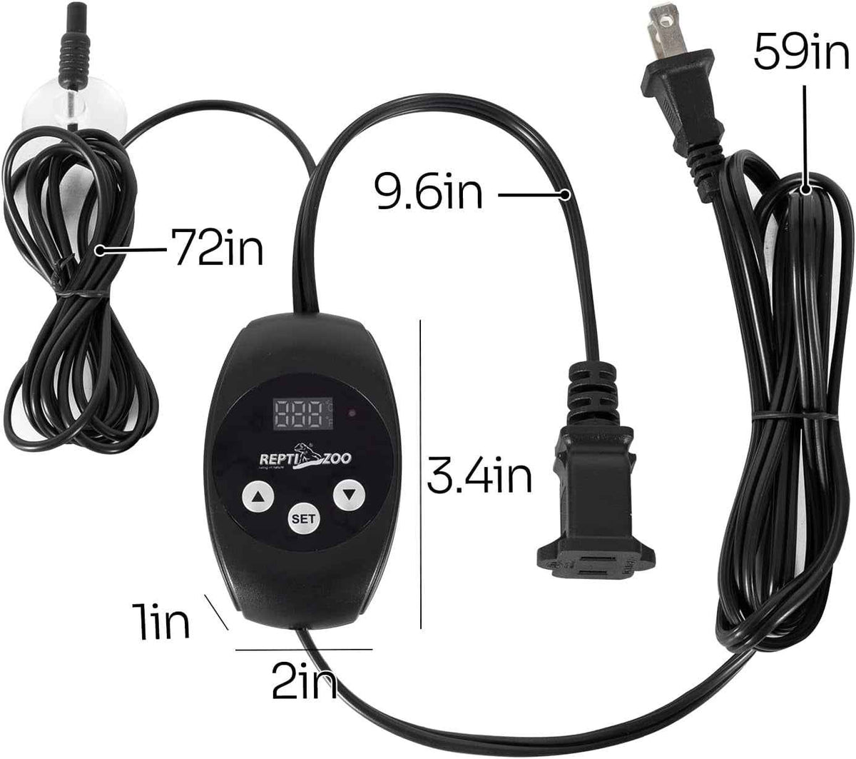 Reptile Thermostat PID Dimming Controller 300W Heat Lamp