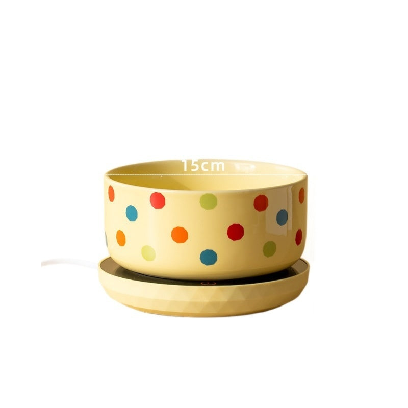 Cat Bowl Ceramic Heating Constant Temperature Cat Water Bowl