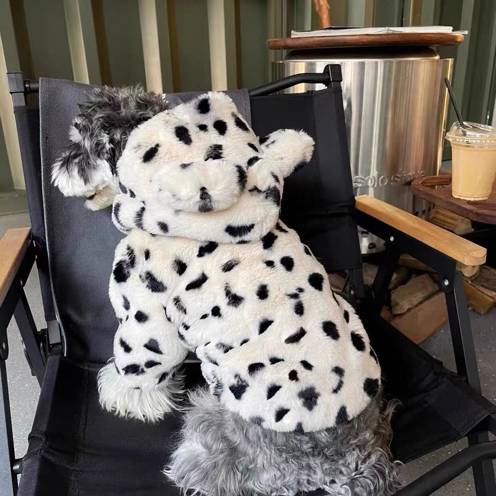 Dog Clothing Thickened Warm Fur Coat
