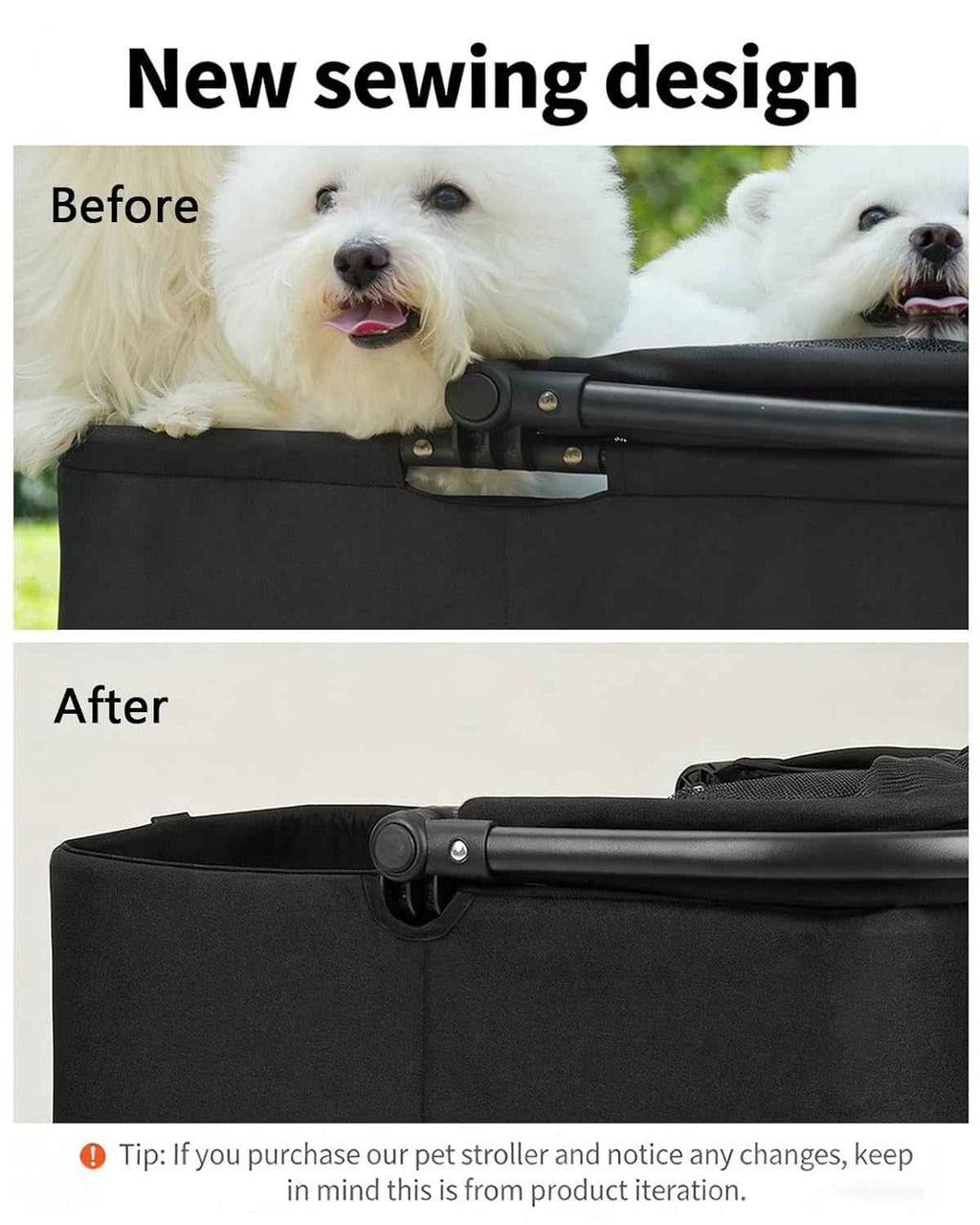 4-Wheel Foldable Pet Stroller – Removable Carrier, 33lb