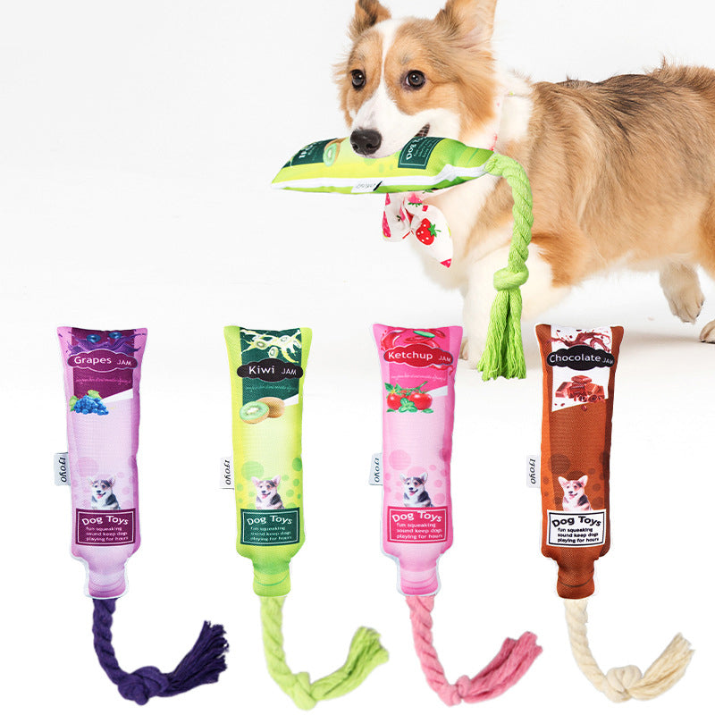 Bite-resistant Tooth Cleaning Canvas Toy Dog Boredom Relief Supplies