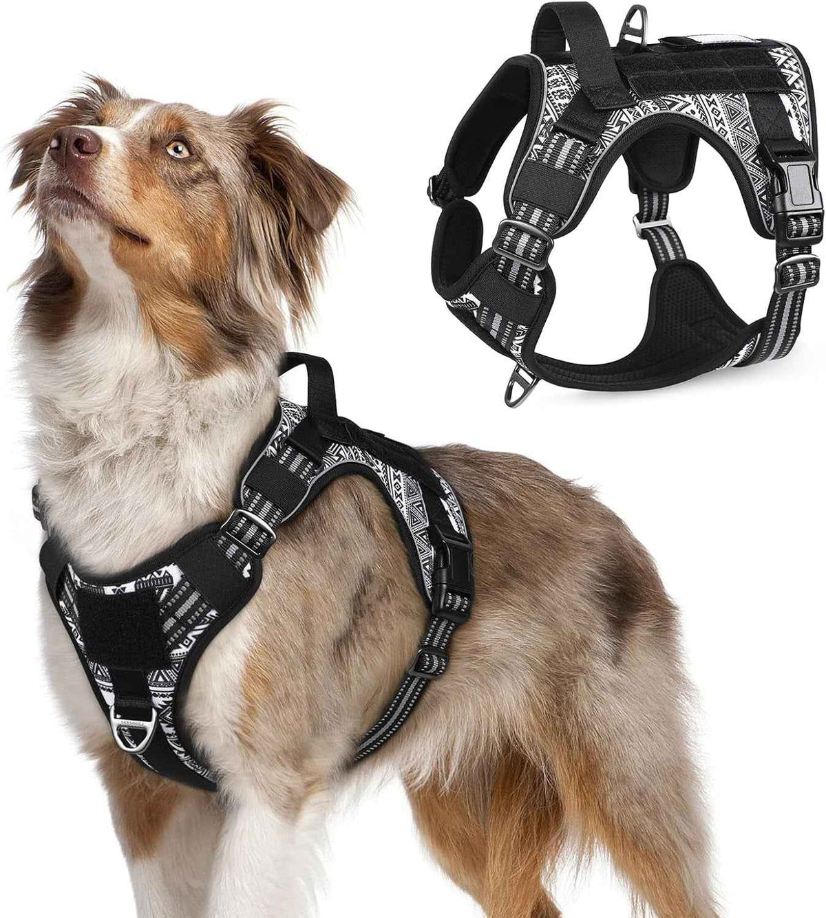 Adjustable MOLLE Harness Vest – Large Breeds, No-Pull
