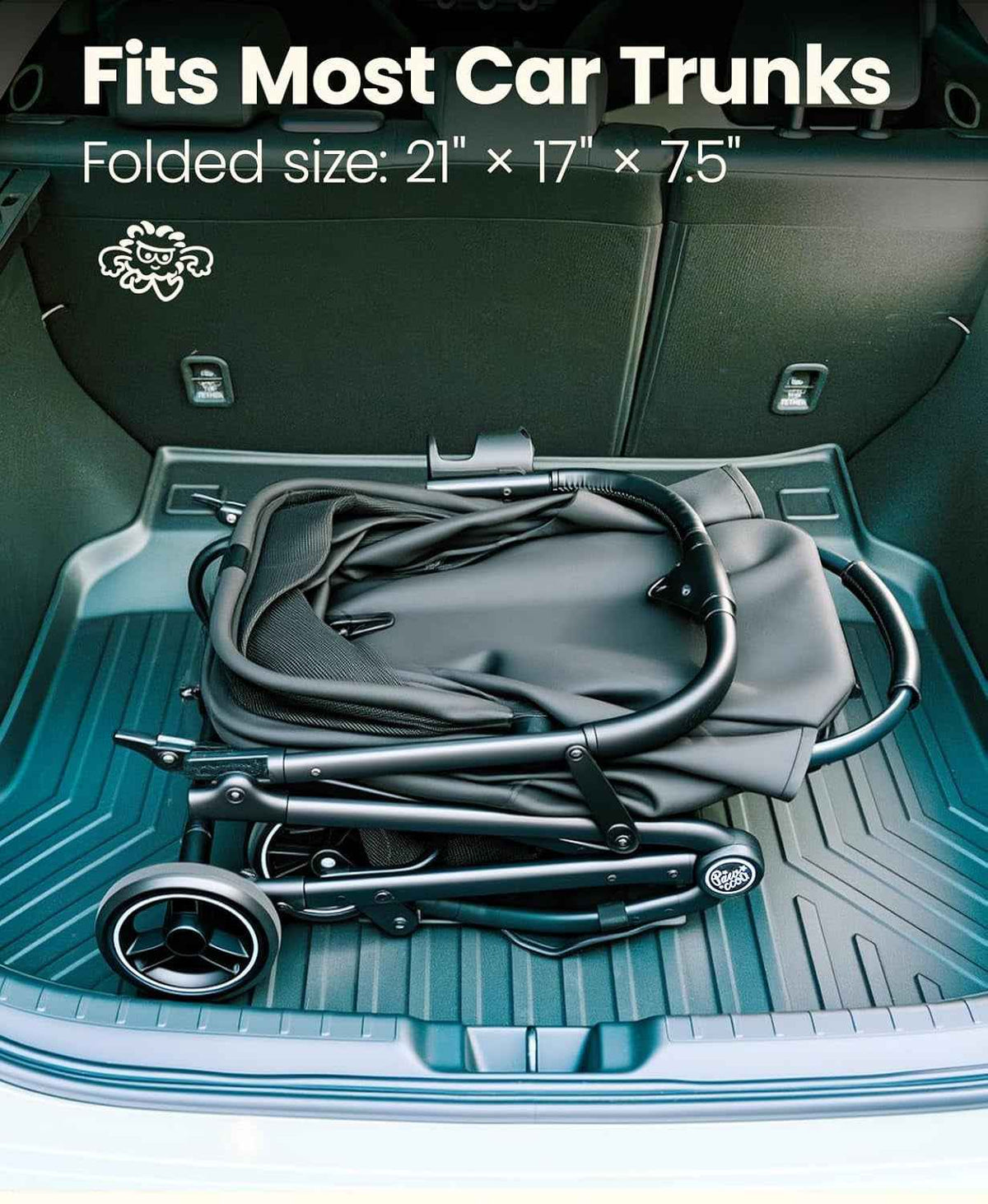 4-Wheel Foldable Pet Stroller – Removable Carrier, 33lb