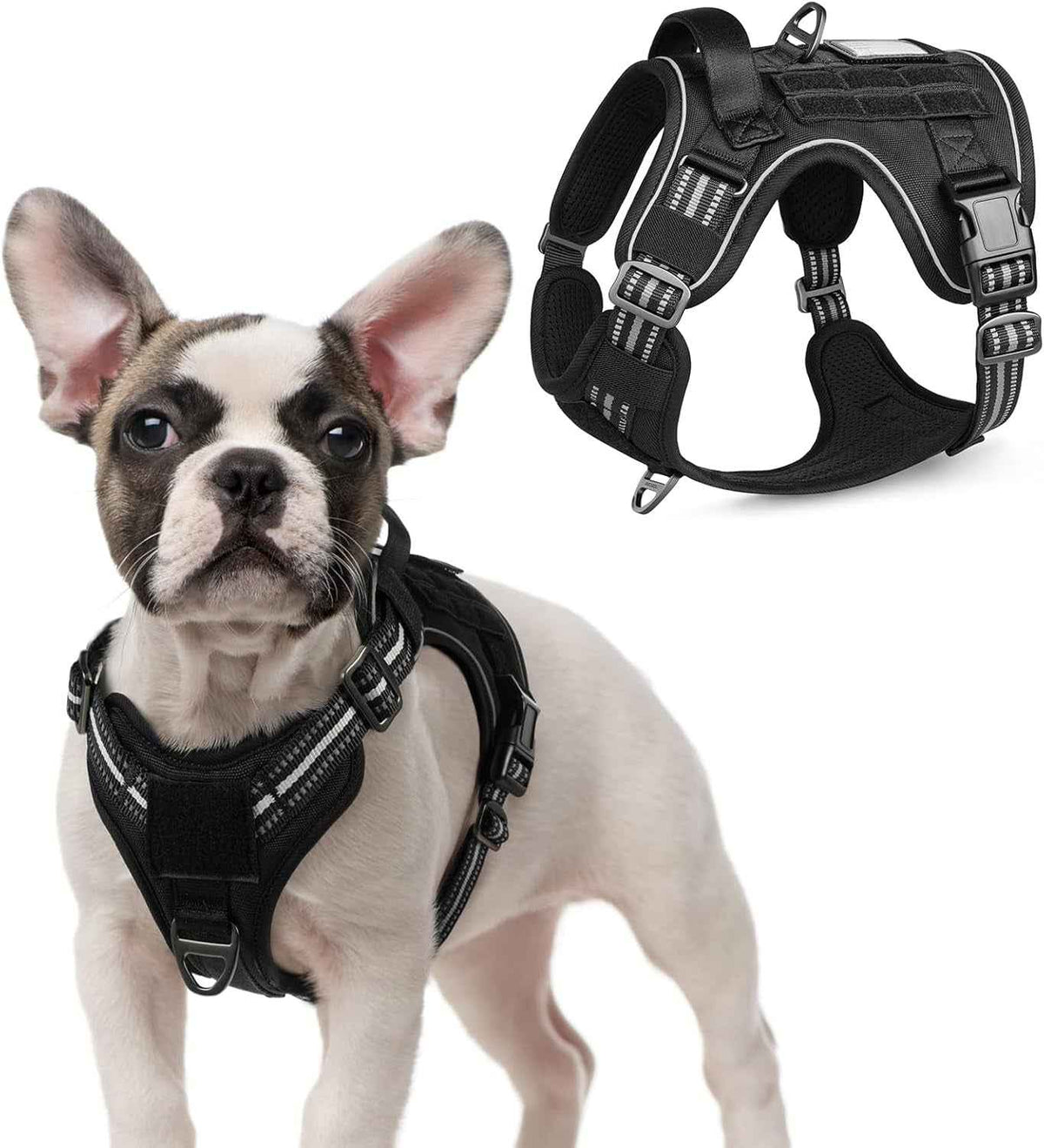 Adjustable MOLLE Harness Vest – Large Breeds, No-Pull
