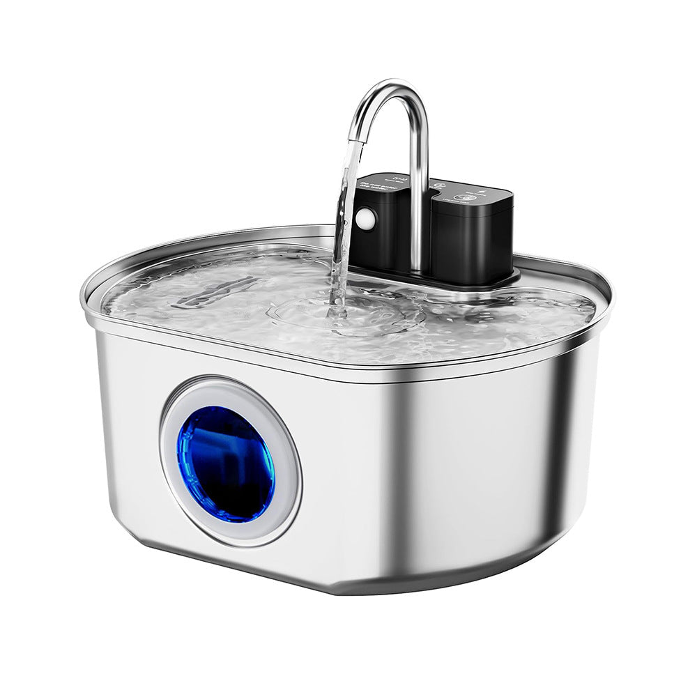 32L Pet Water Fountain Stainless Steel Automatic Induction Water Dispenser