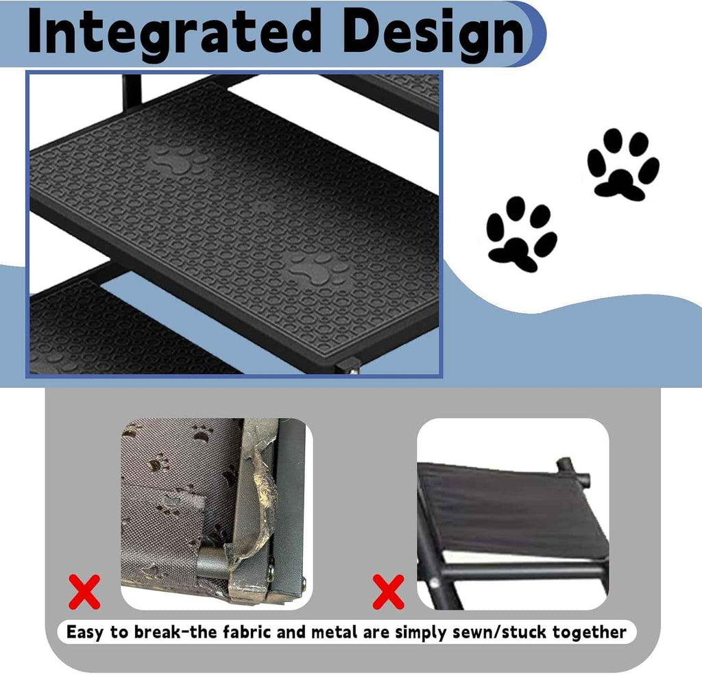 Foldable Dog Stairs for Car Heavy Duty 5 Step Pet Steps