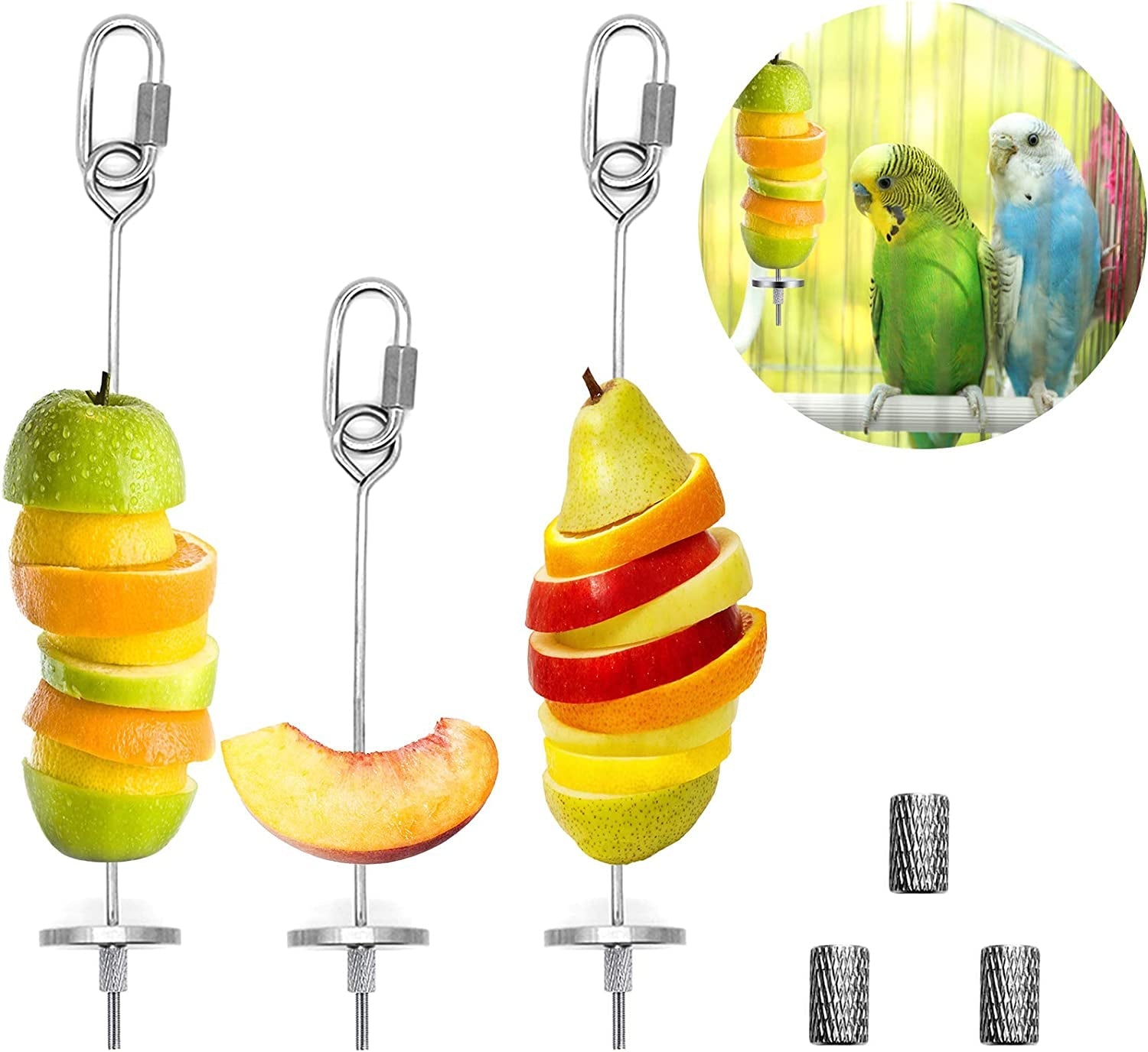 3Pcs Bird Food Holder