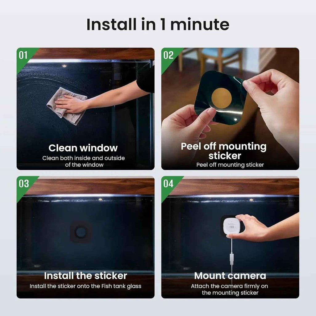 2K Aquarium & Terrarium Camera – Night Vision, 3MP