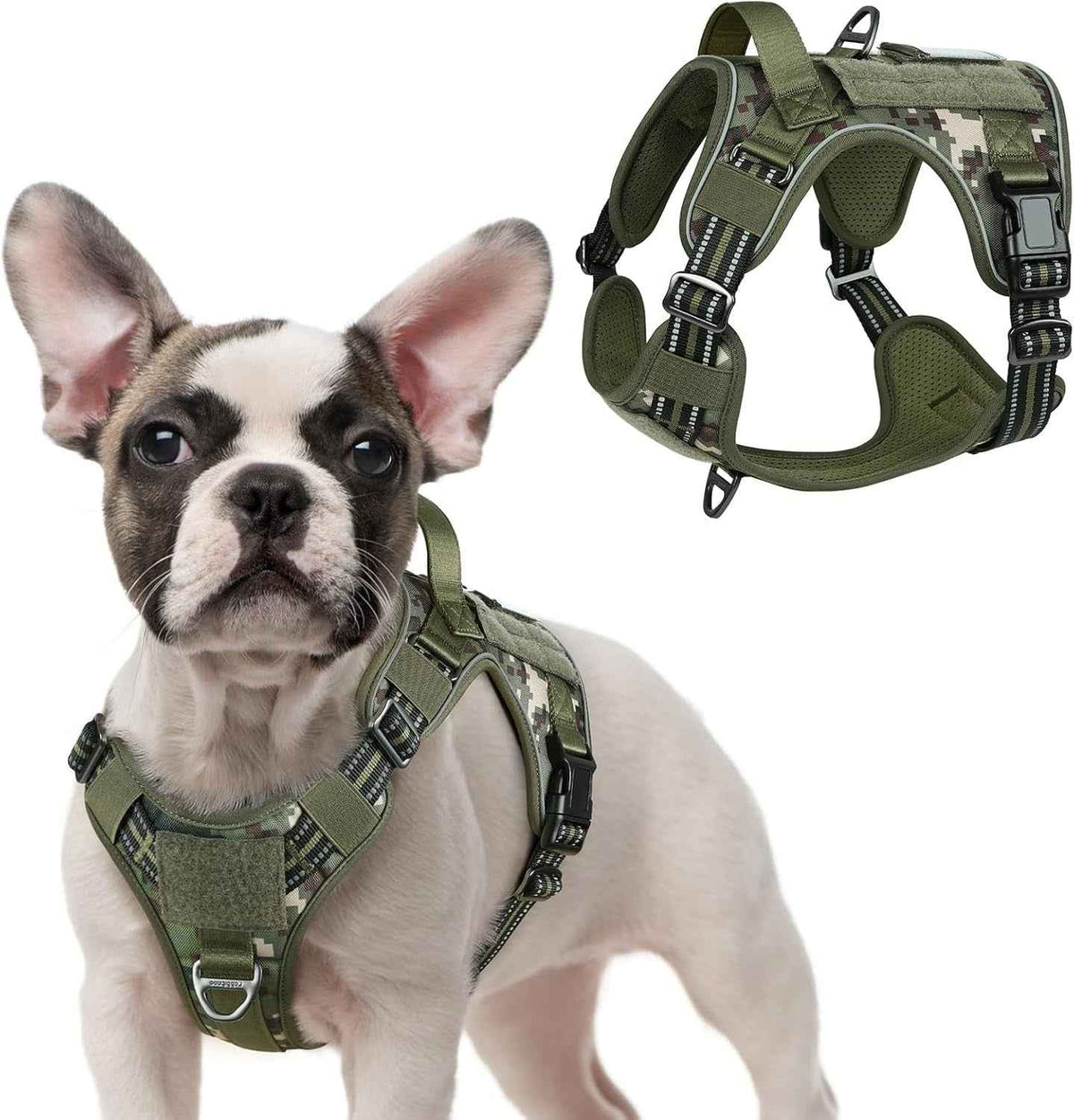 Adjustable MOLLE Harness Vest – Large Breeds, No-Pull