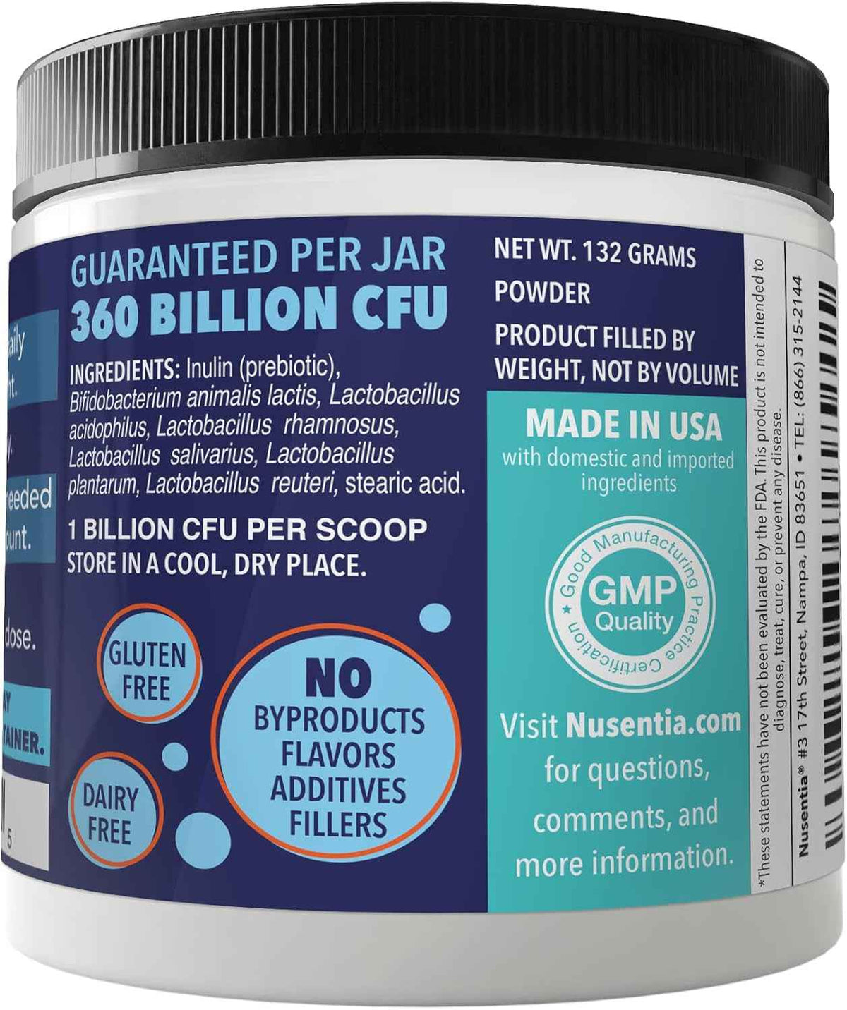 Dog Probiotics Powder 360 Scoops Digestive & Immune Support