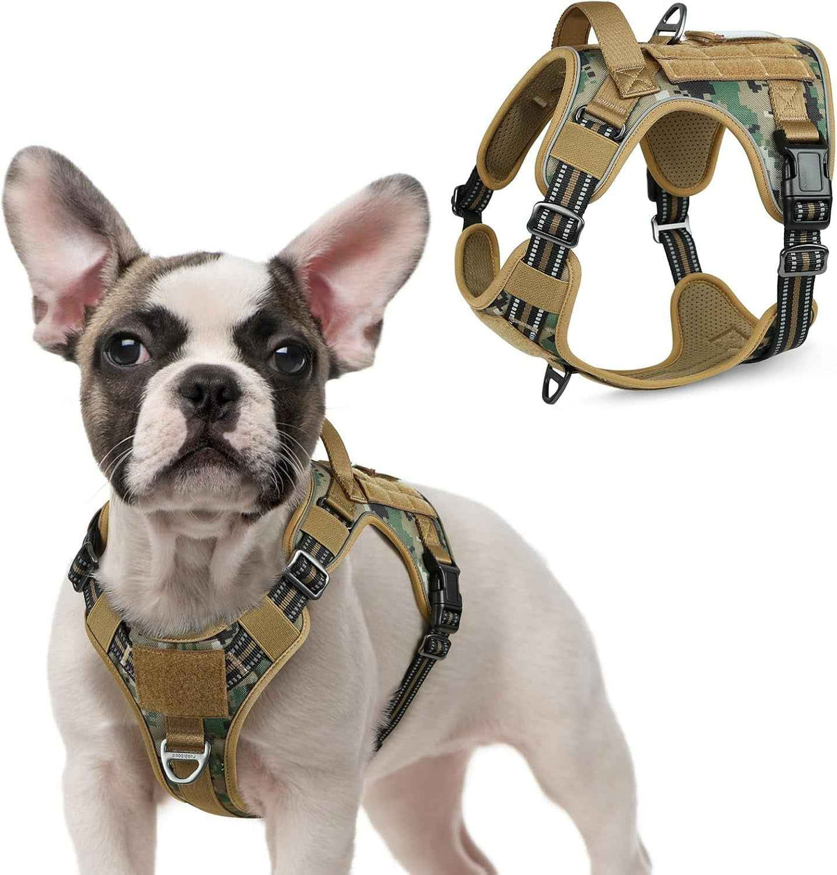Adjustable MOLLE Harness Vest – Large Breeds, No-Pull