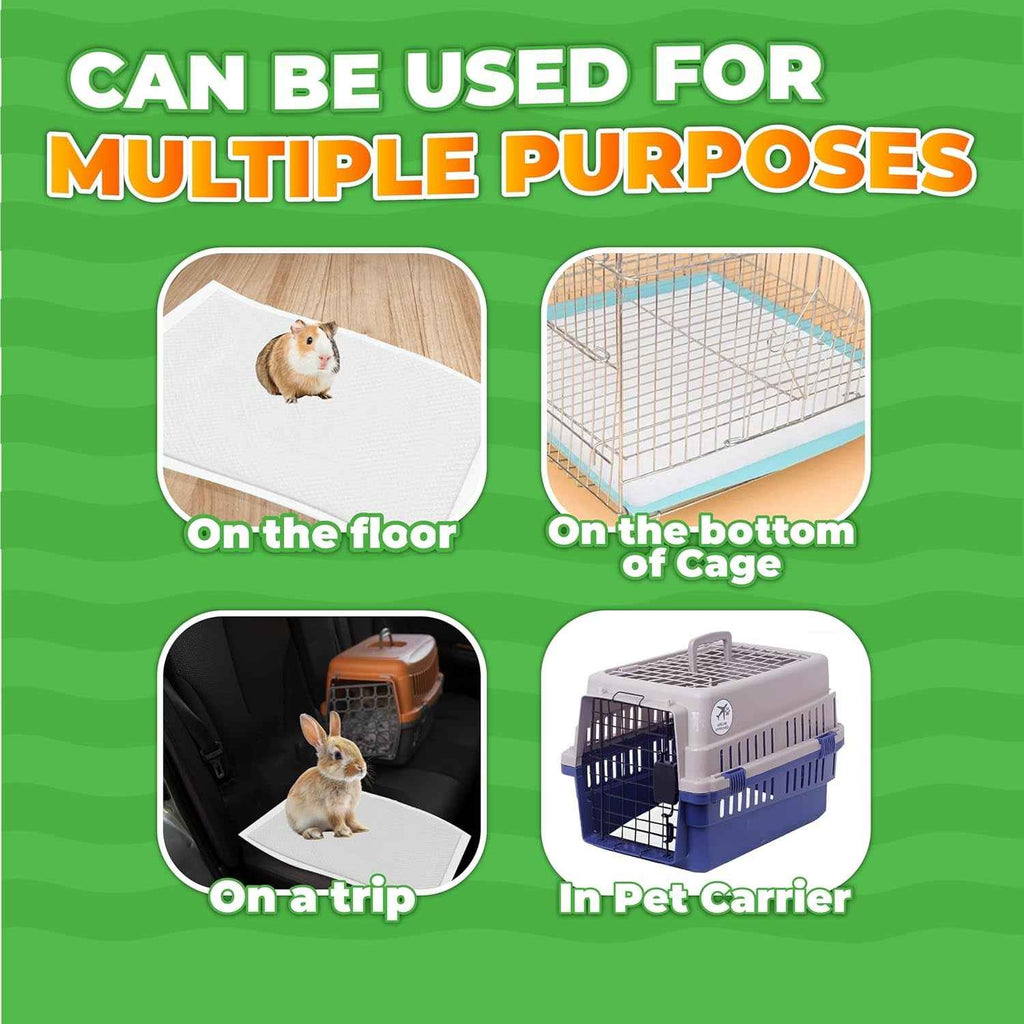 Guinea Pig Cage Liners – 50 Pack, 14x18 Absorbent