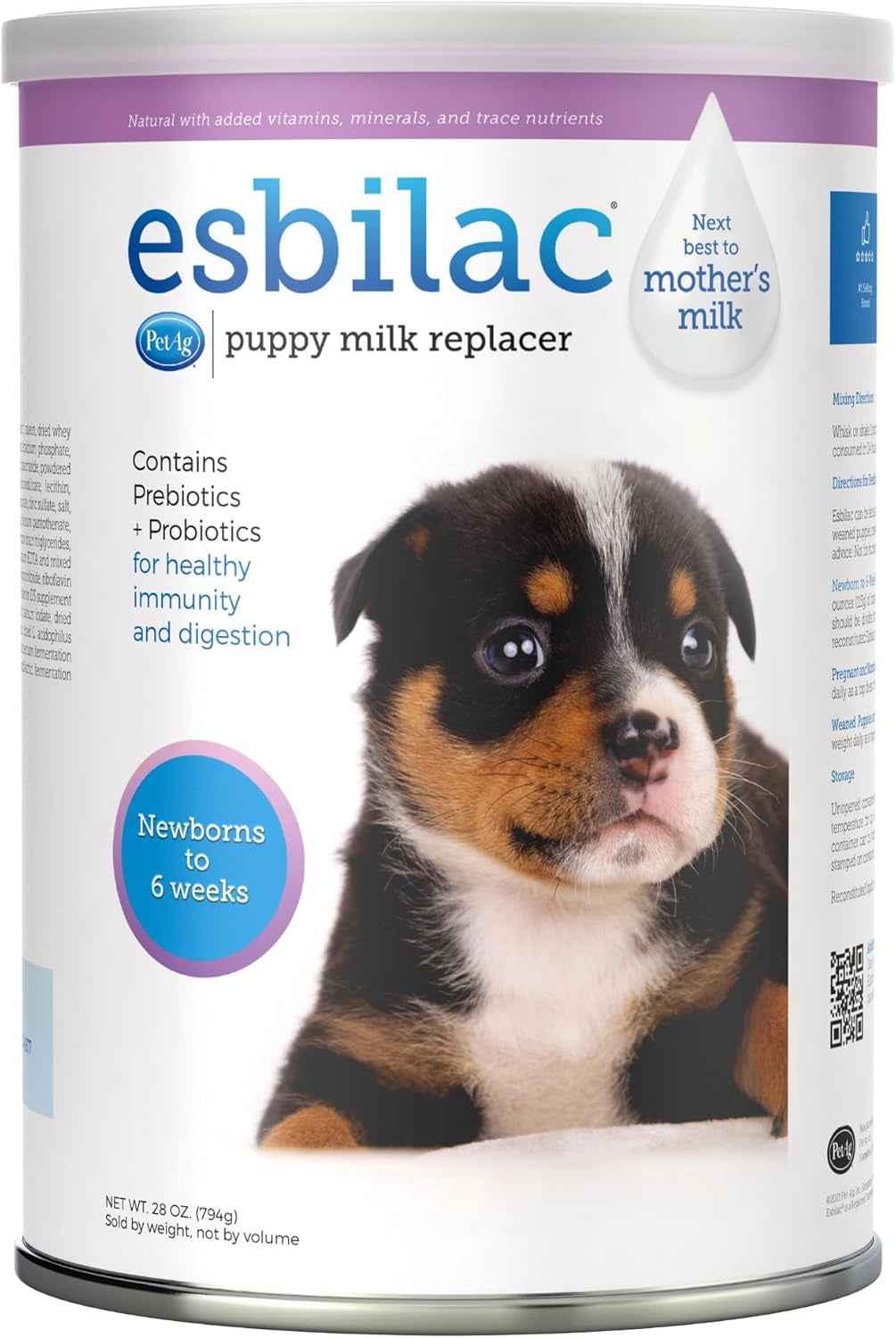 Esbilac Puppy Milk Replacer Powder 12oz – Prebiotics