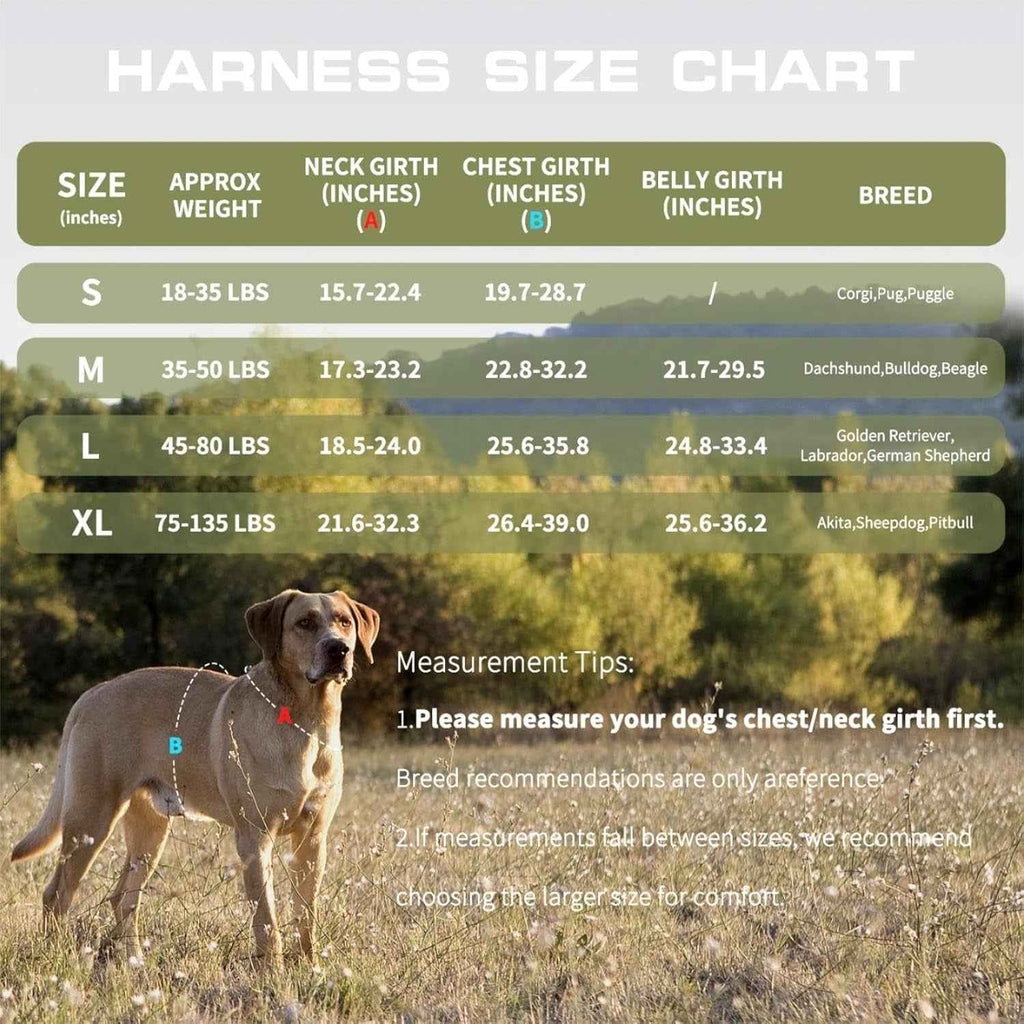 Heavy Duty No-Pull Tactical Dog Harness Molle Vest