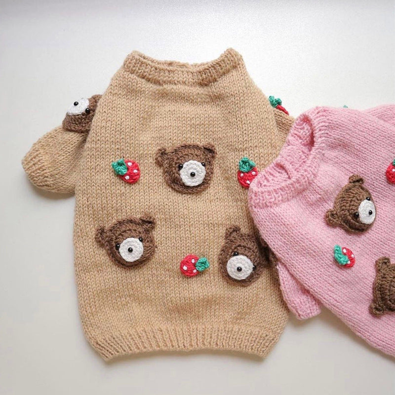 Autumn And Winter Short Pet Sweaters Dog Clothes