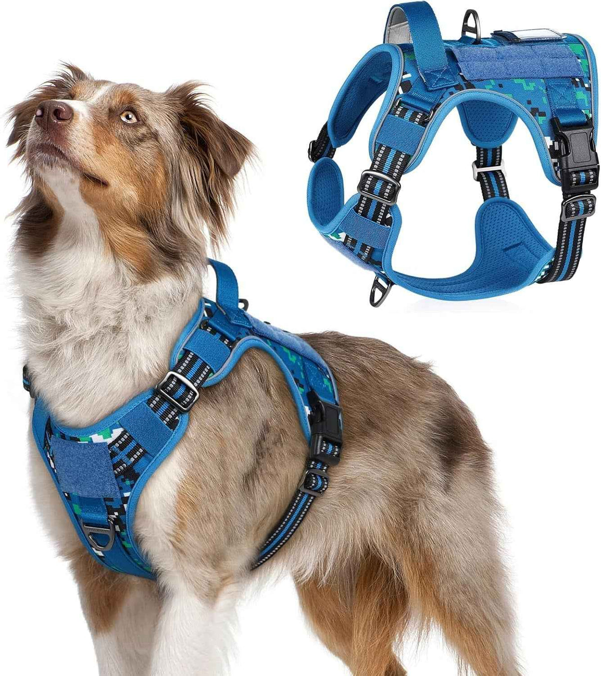 Adjustable MOLLE Harness Vest – Large Breeds, No-Pull
