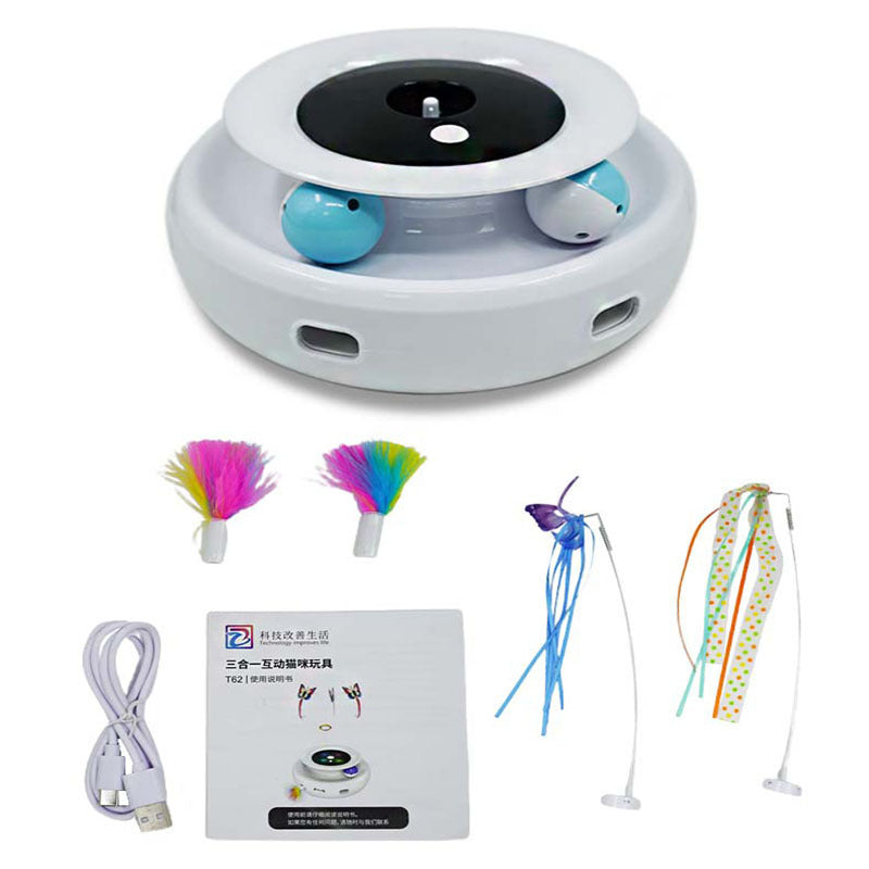 Funny Cat Game Turntable Self-Hi Pet Electric Cat Toy