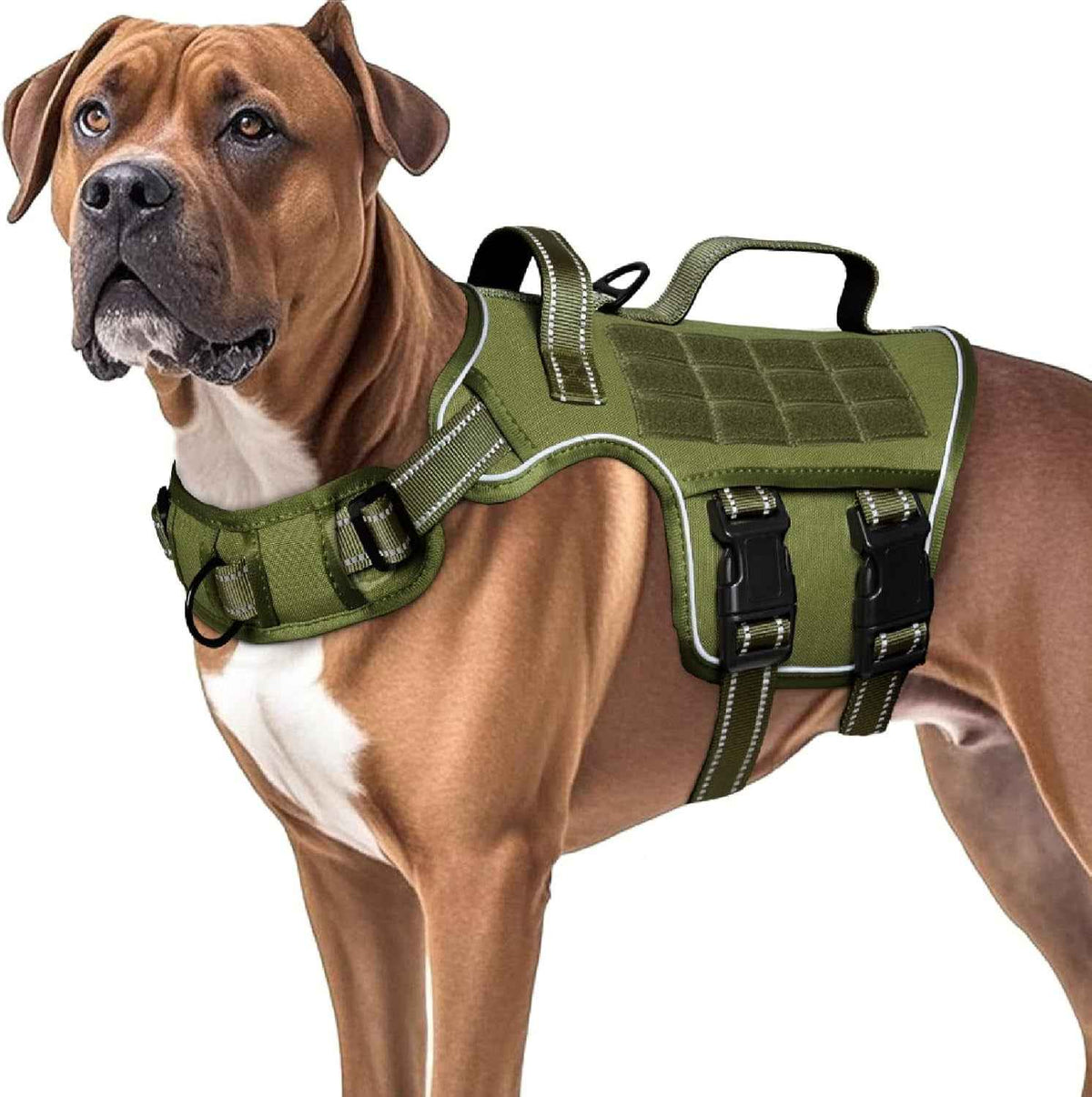 Heavy Duty No-Pull Tactical Dog Harness Molle Vest