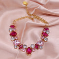 Cat And Dog Gem Pearl Necklace Princess