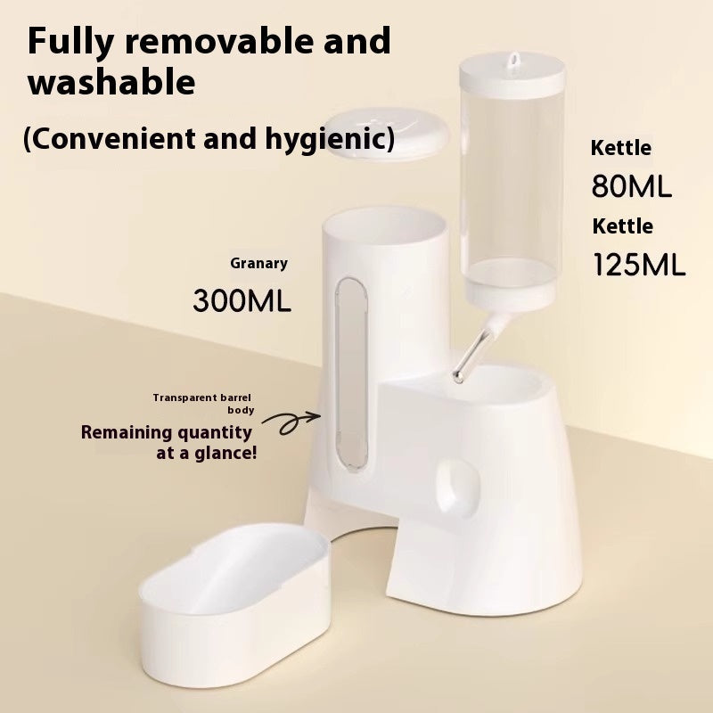 Hamster Automatic Drinking Water Feeder Djungarian Hamster Kettle Food Basin