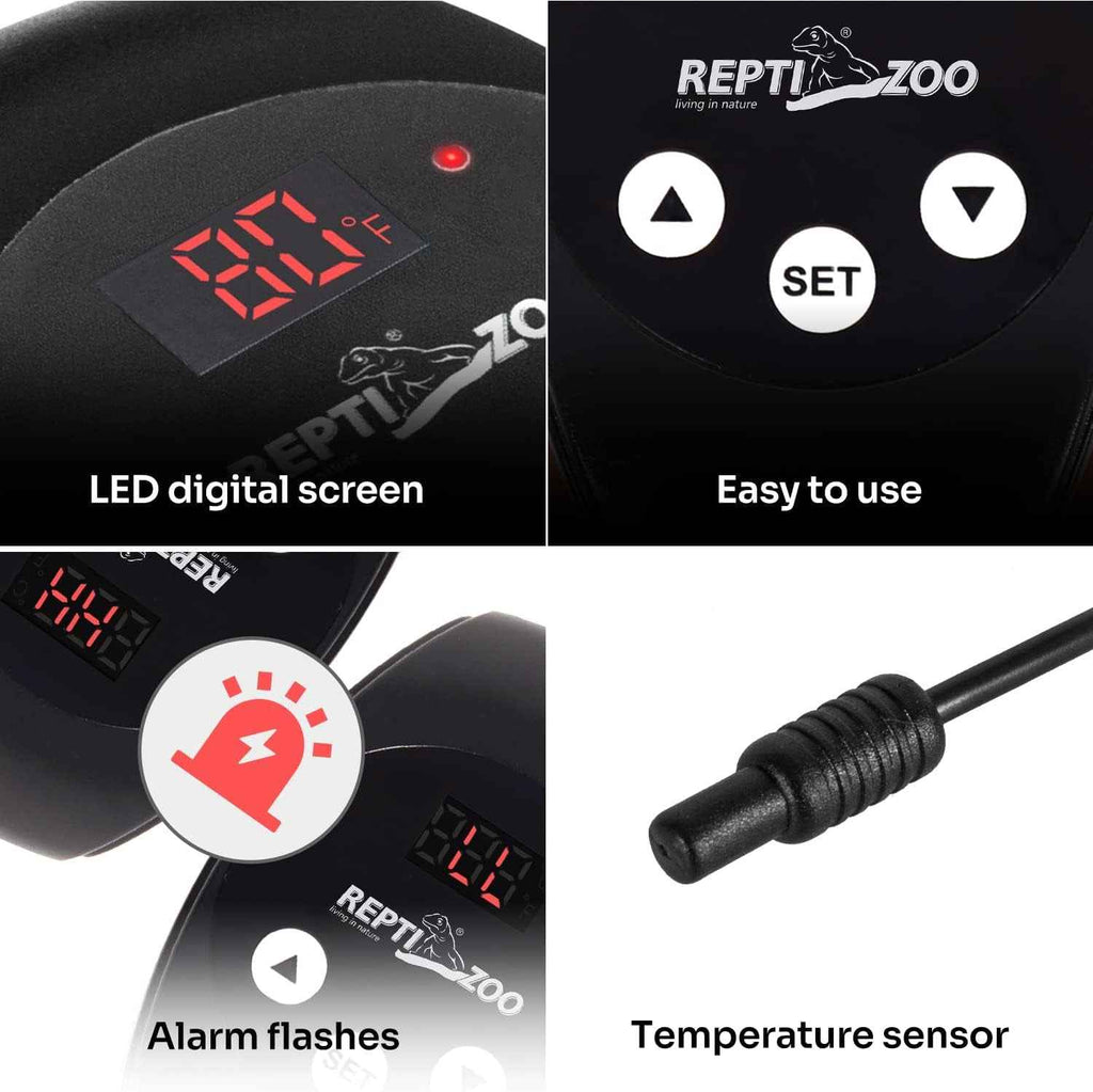 Reptile Thermostat PID Dimming Controller 300W Heat Lamp