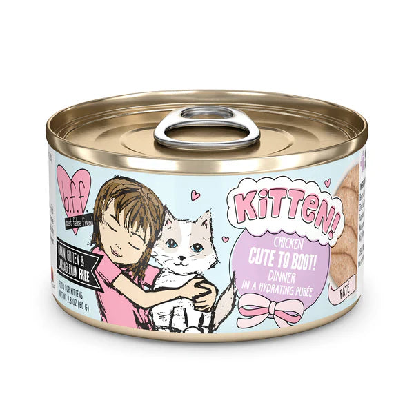 BFF Kitten Cute to Boot Grain Free Chicken Purée Wet Cat Food (2.8oz)