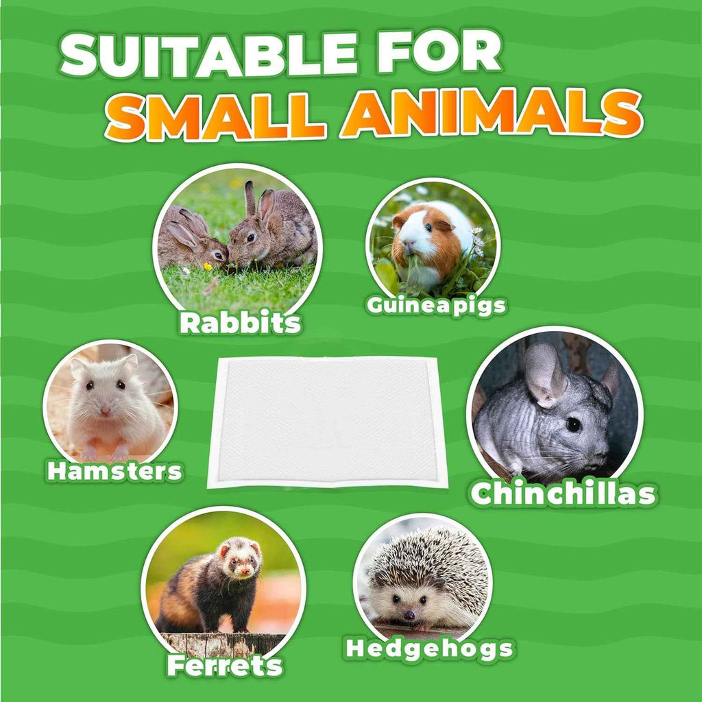 Guinea Pig Cage Liners – 50 Pack, 14x18 Absorbent