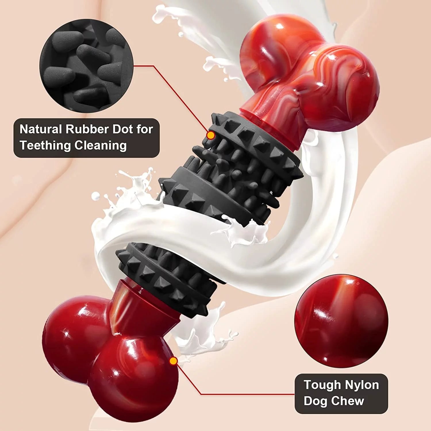 Dog Toys for Aggressive Chewers Bone