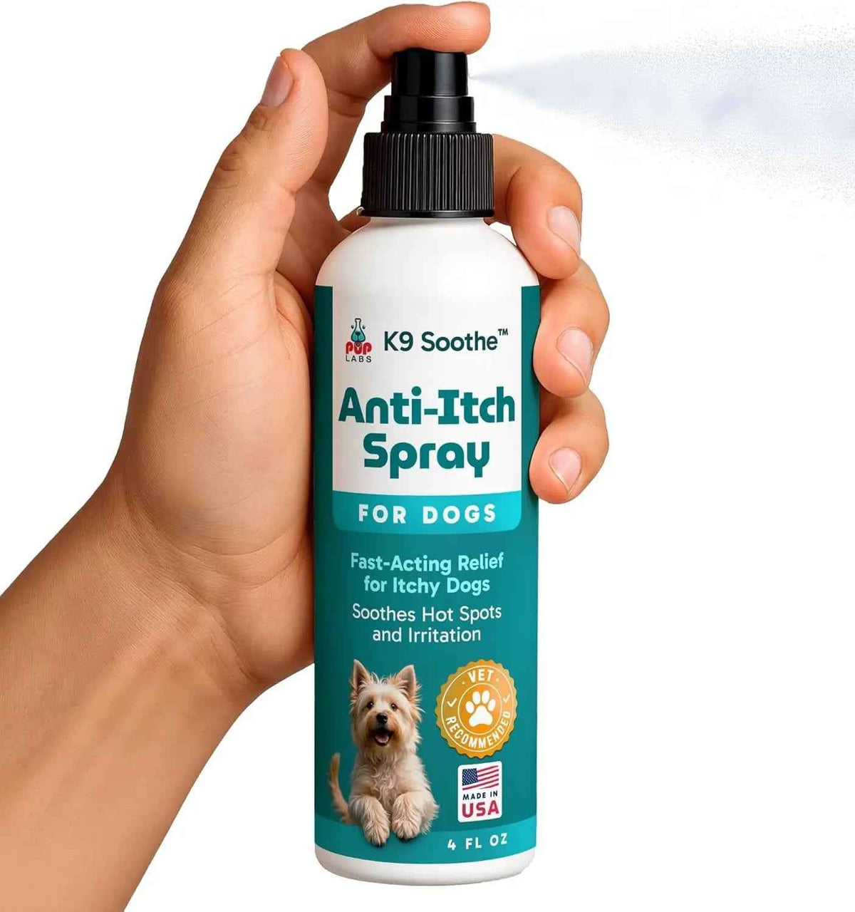 Anti-Itch Dog Spray for Hot Spots with Aloe & Coconut