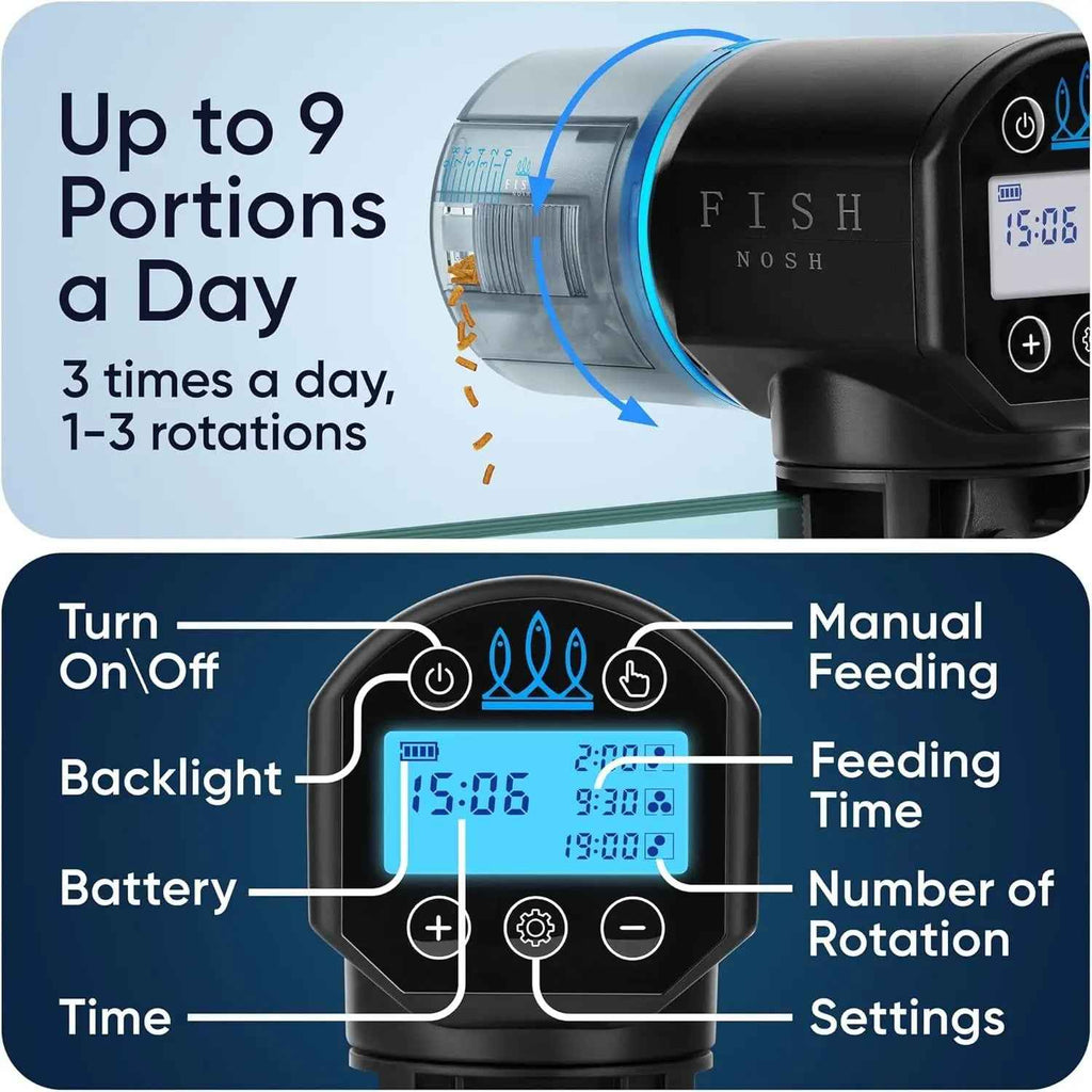 Automatic Fish Feeder with Timer Programmable Food Dispenser