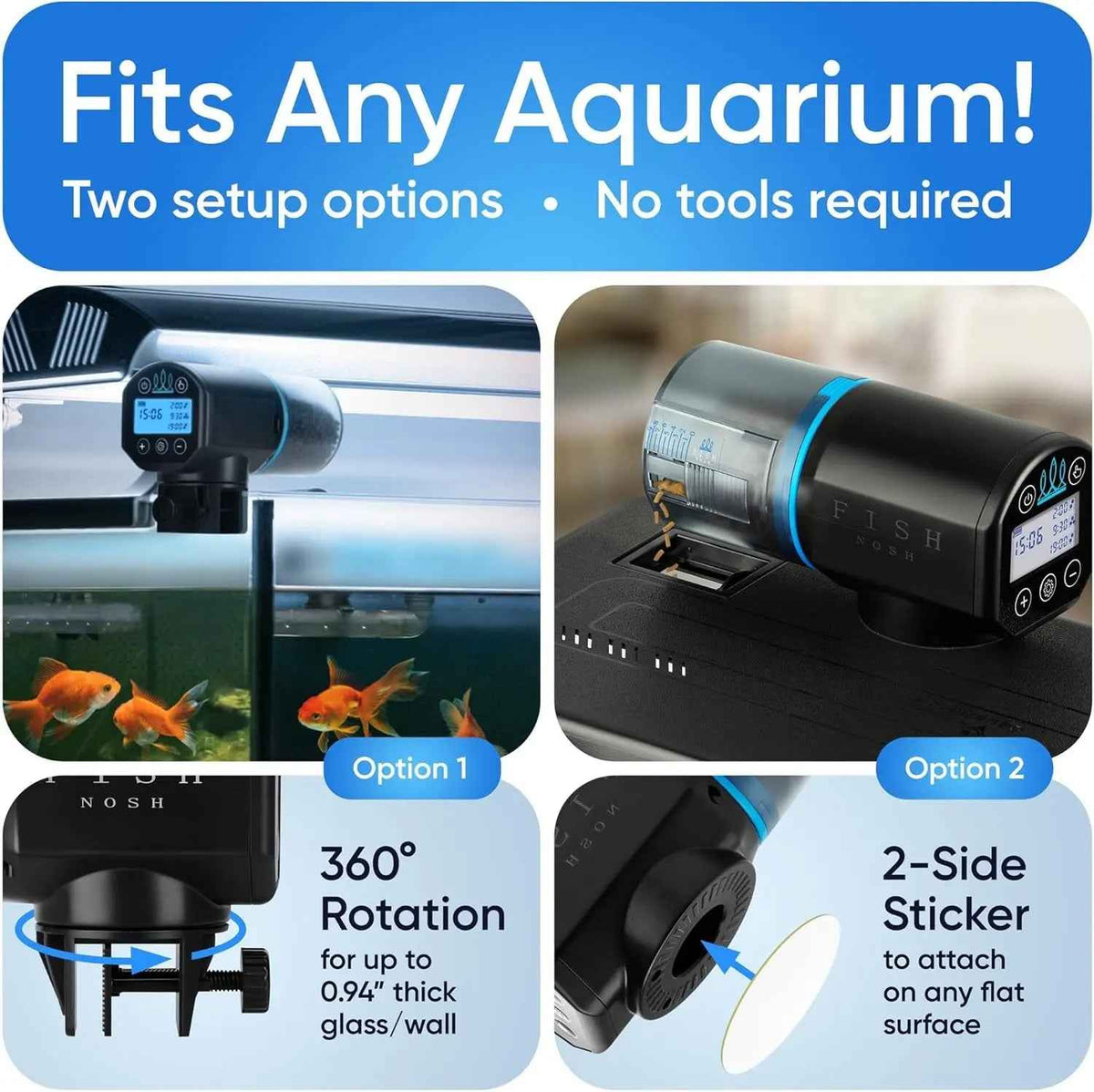 Automatic Fish Feeder with Timer Programmable Food Dispenser