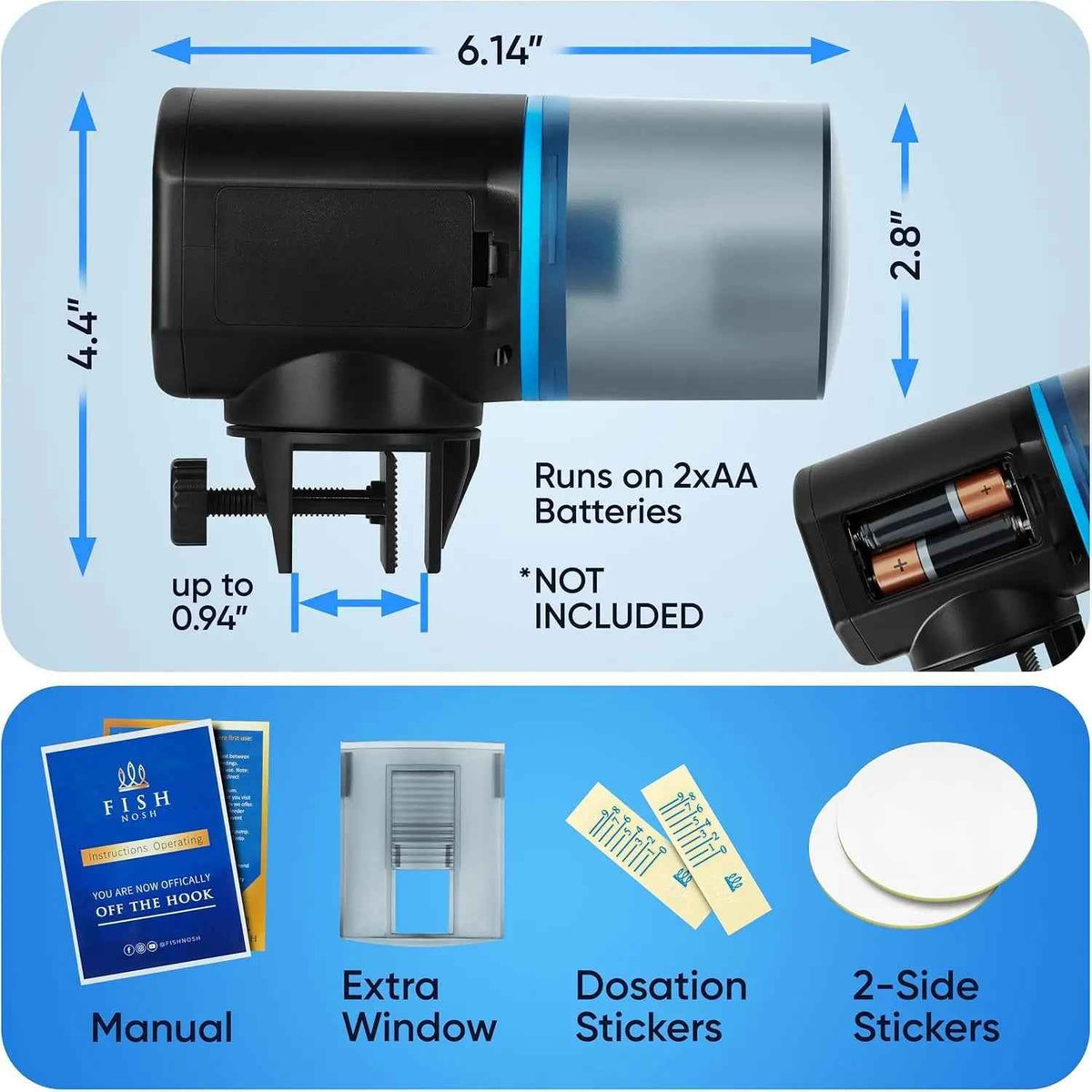 Automatic Fish Feeder with Timer Programmable Food Dispenser