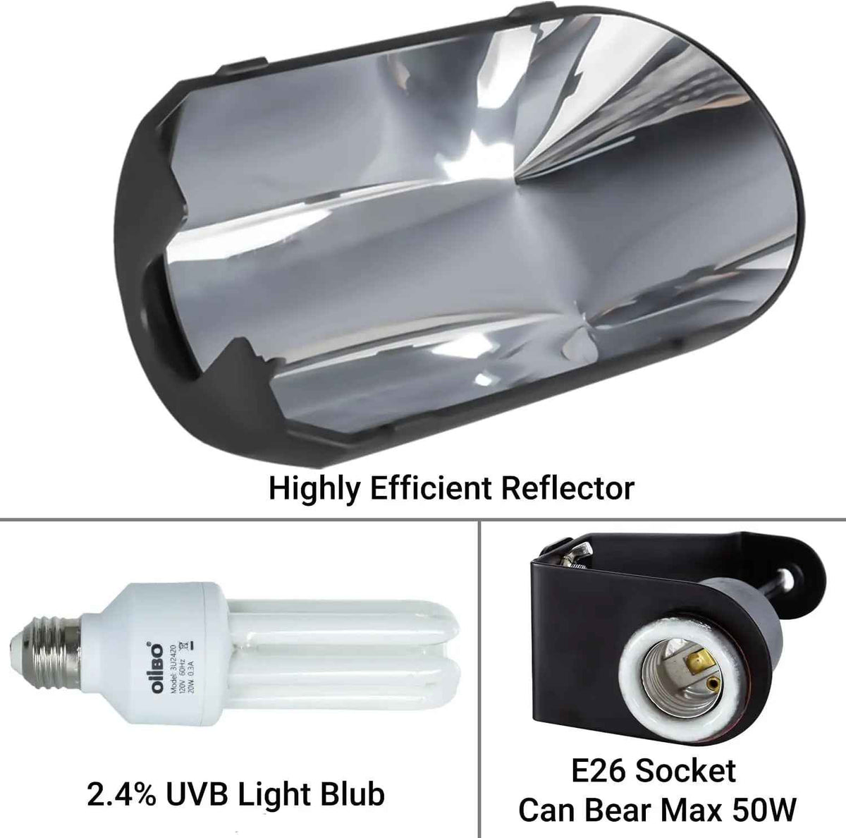 Bird Cage UVA/UVB Light Fixture Kit – 20W