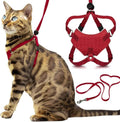 Cat Escape-Proof Harness & Leash Set – S–XL, Vegan Leather