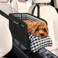 Console Dog Car Seat – Anti-Slip Booster with Safety Strap