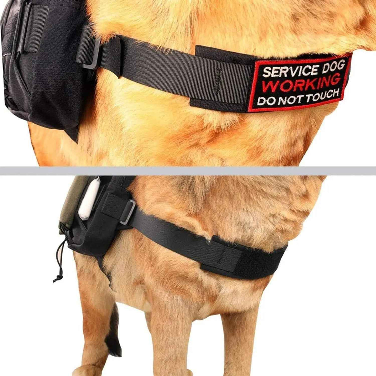 Tactical Dog Backpack Saddle Bag 900D Nylon for Hiking