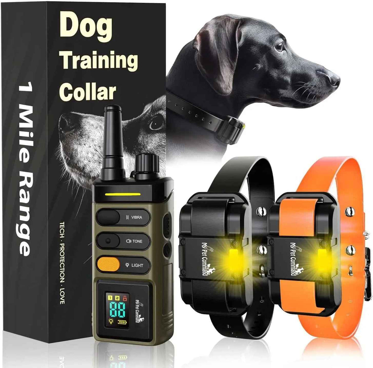 My Pet Command Training Collar – 1 Mile, 2-Dog Kit
