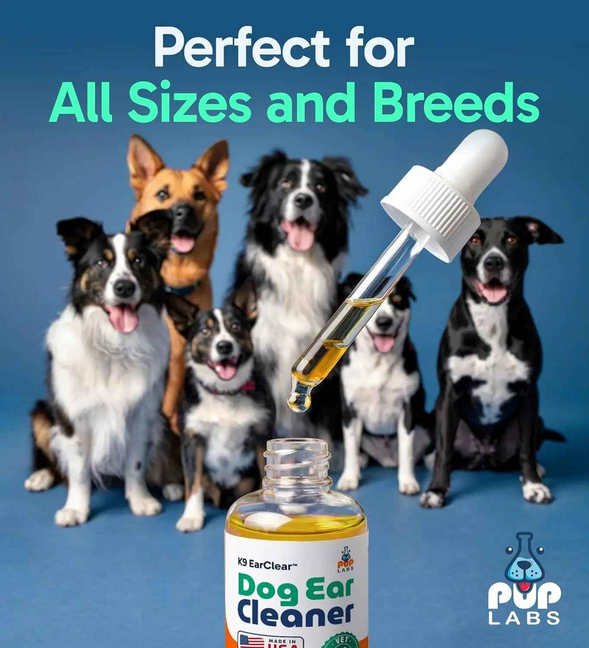 Gentle Natural Dog Ear Cleaner for Wax, Itch & Irritation