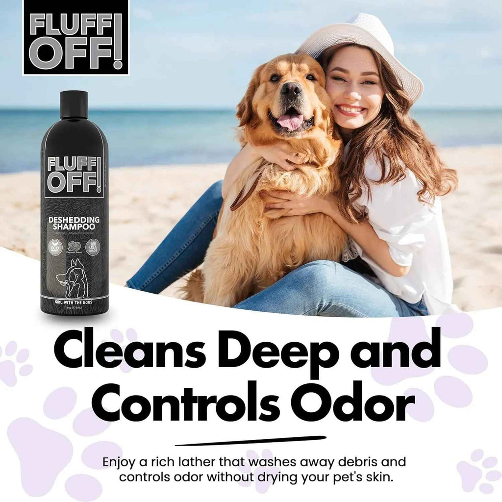 Deshedding & Sensitive Skin Dog and Cat Shampoo Set, 16 oz
