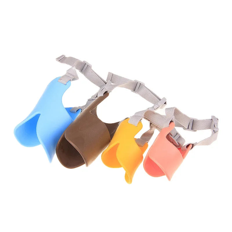 Dog Silicone Duck Muzzle Mask – Anti-Bite & Anti-Bark Adjustable Pet Muzzle