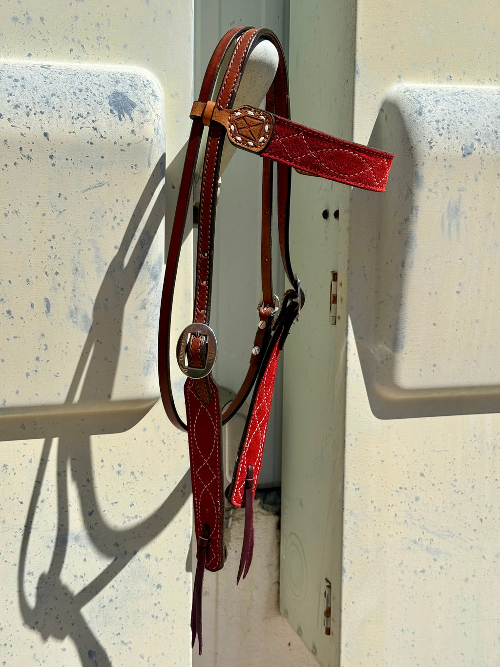 2012 - CBS RED 1.5" Straight Browband