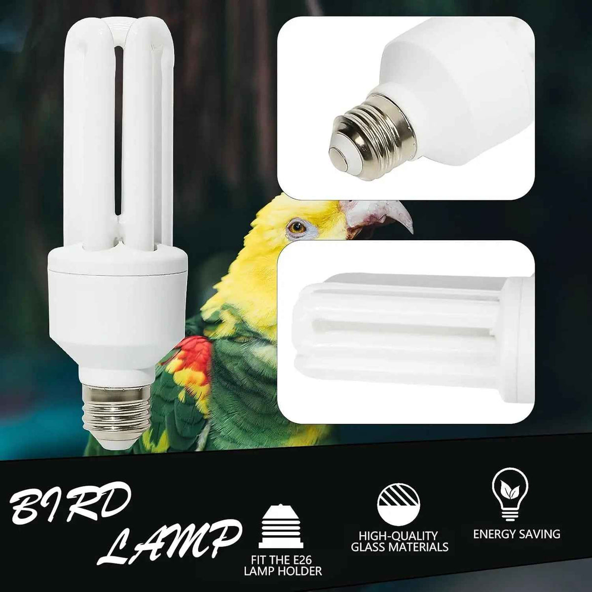 LUCKY HERP 20W UVA UVB Bird Bulb – Compact Fluorescent