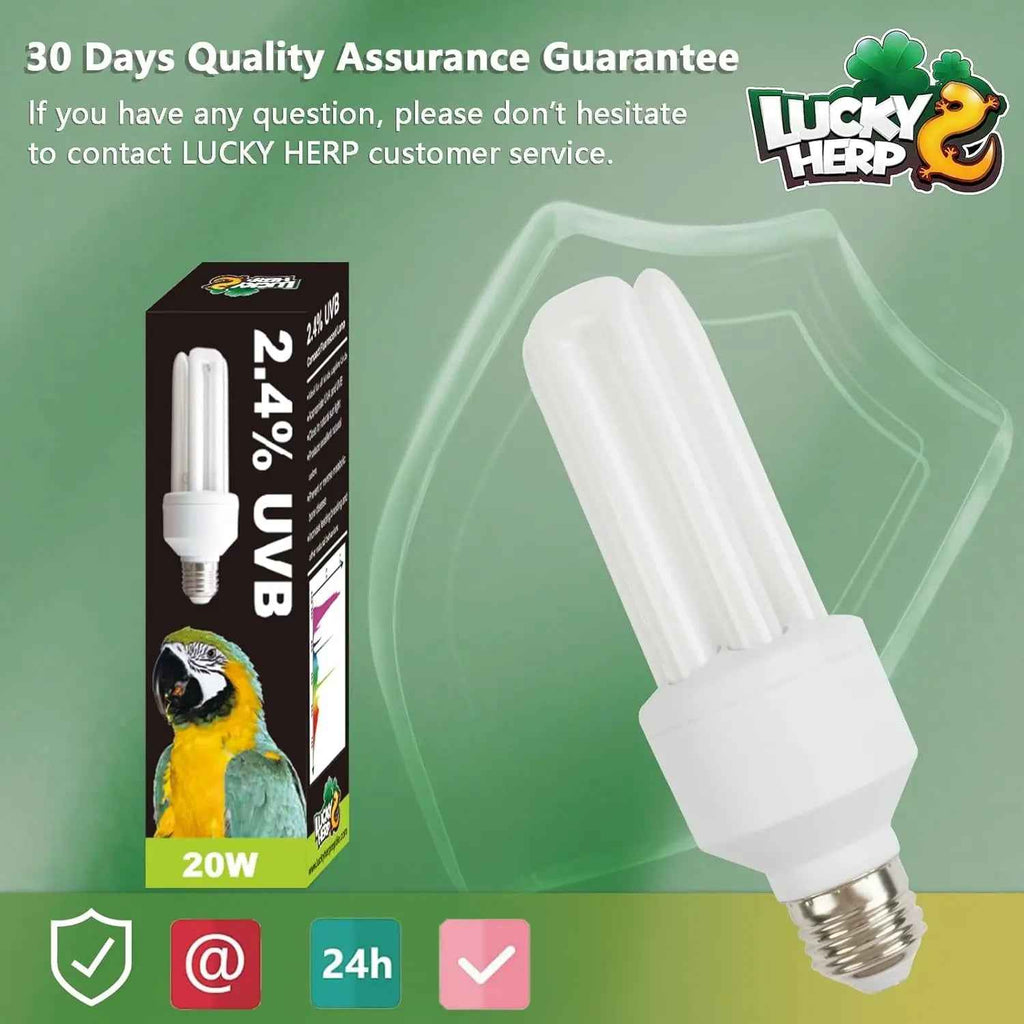 LUCKY HERP 20W UVA UVB Bird Bulb – Compact Fluorescent