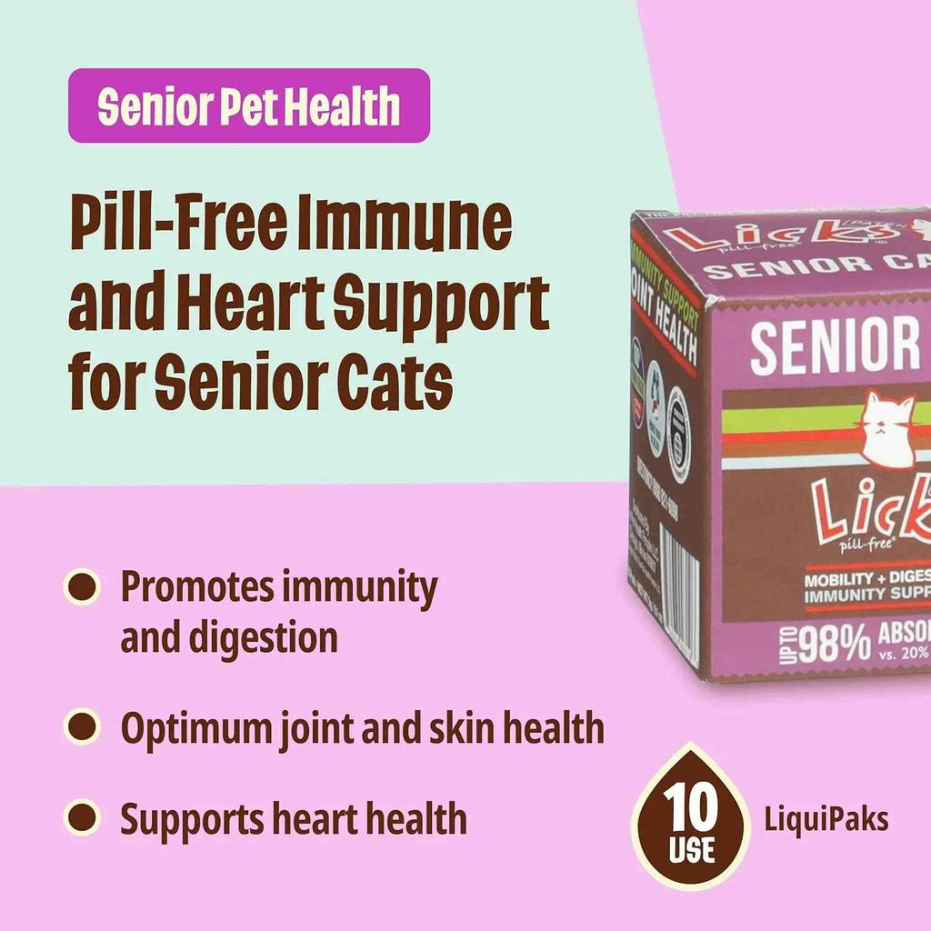 Senior Cat Gel Supplement Omega 3, Taurine & Lysine 30 Ct