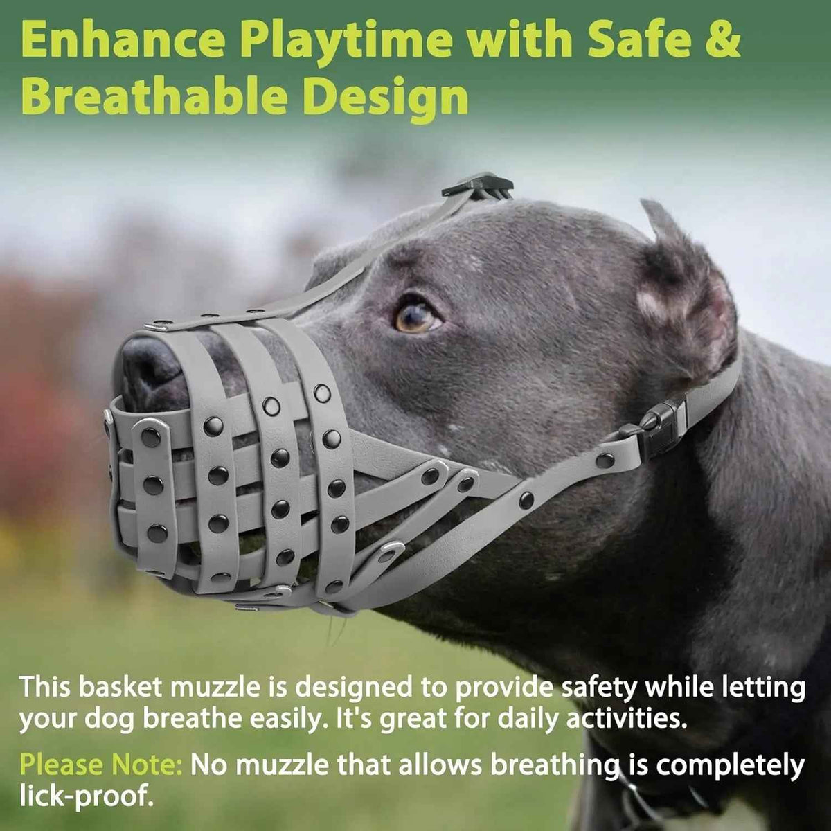 Lightweight Basket Dog Muzzle for Panting & Drinking