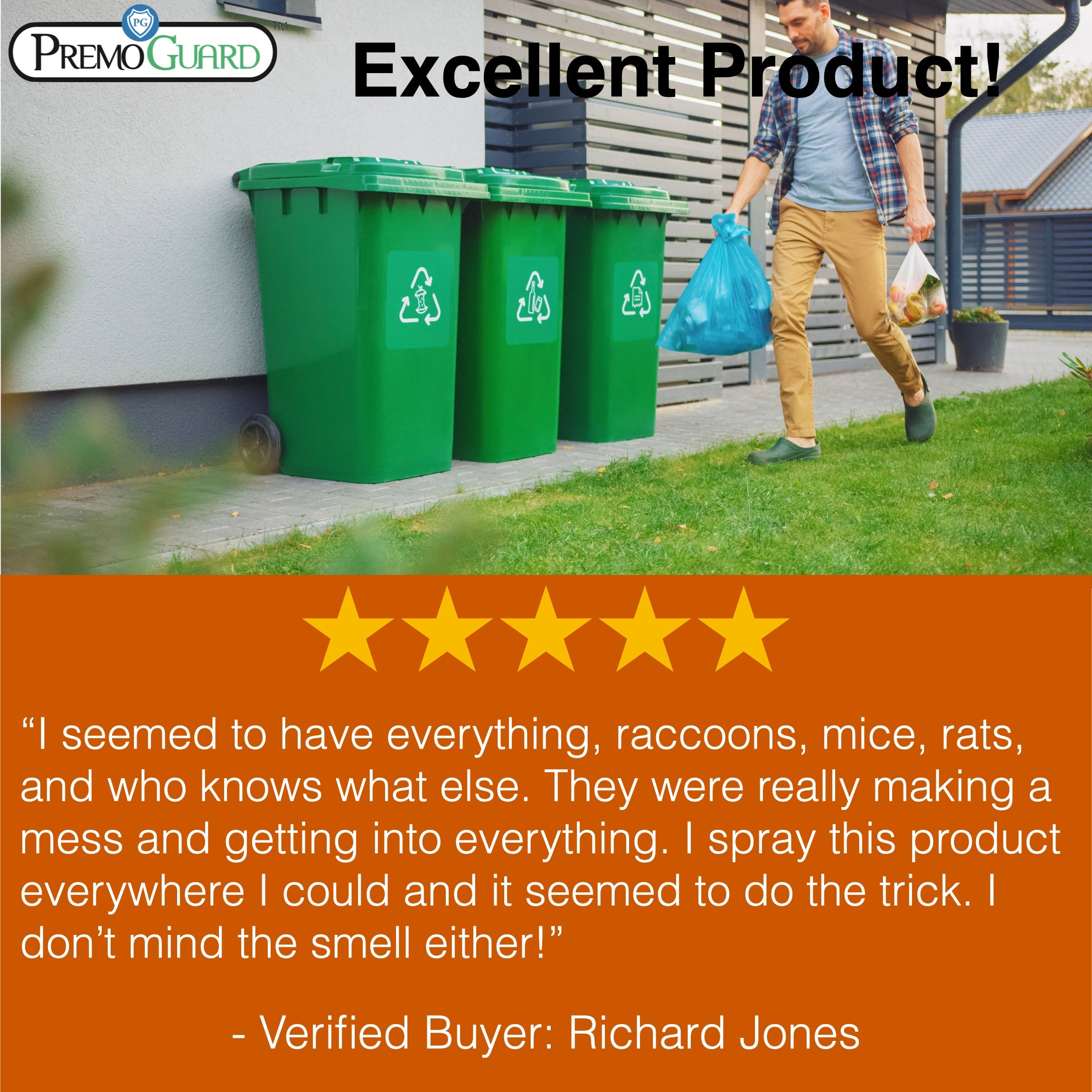 Rodent Repellent Spray - 32 oz | Plant Based Natural Non-Toxic | Premo Guard (C)