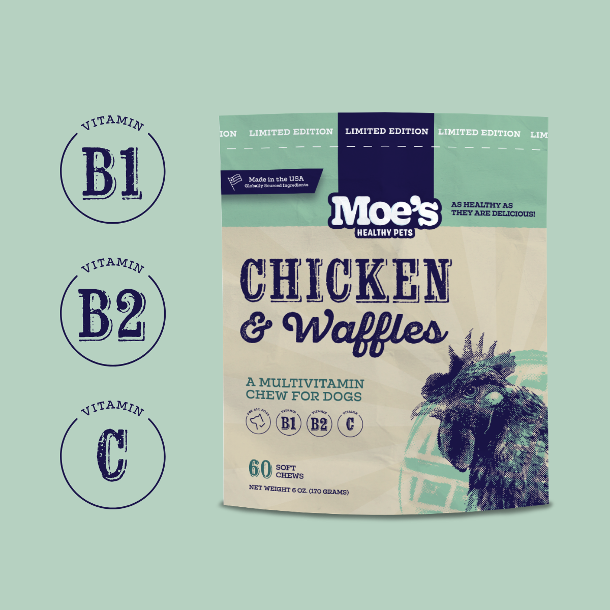 Chicken and Waffles Chews