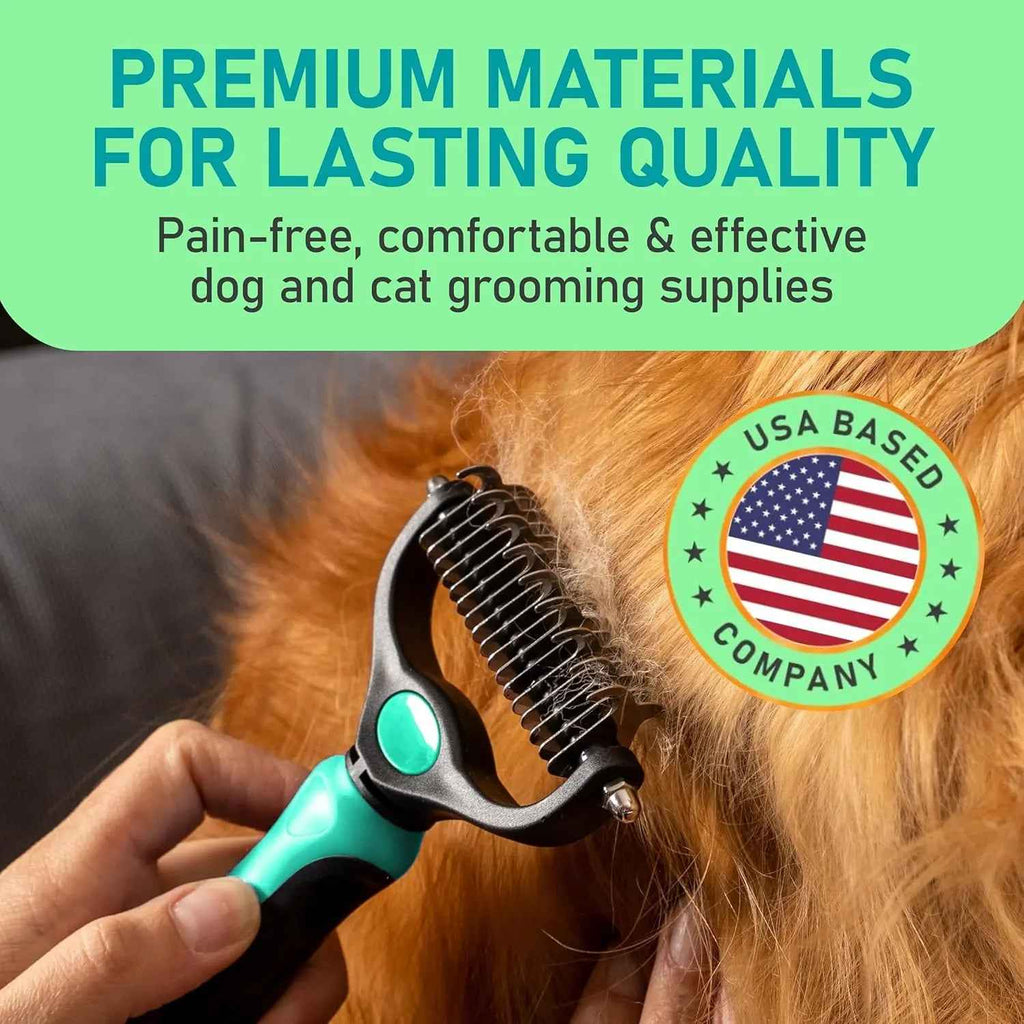Maxpower Dual-Sided Pet Grooming Rake for Dogs & Cats