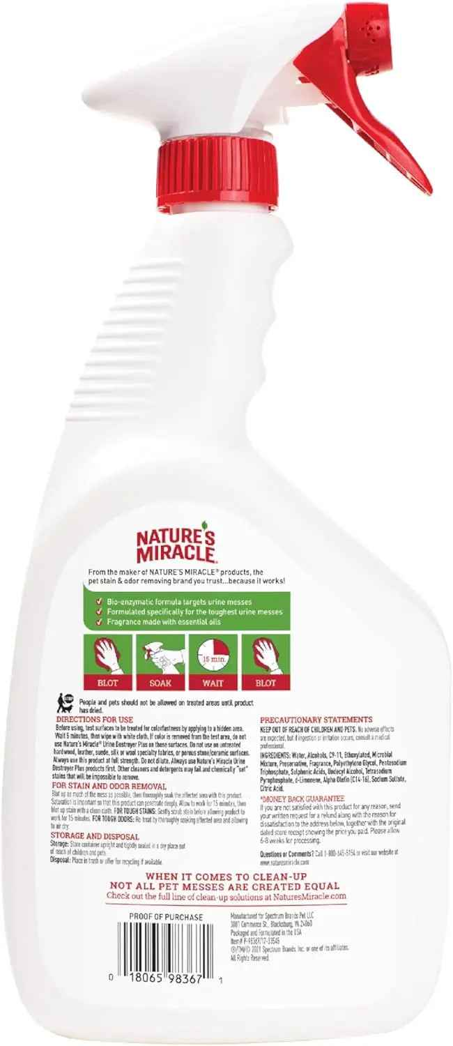 Nature's Miracle Urine Destroyer Plus Cat, 32 oz